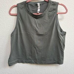Dark Green Sleeveless Women's Top